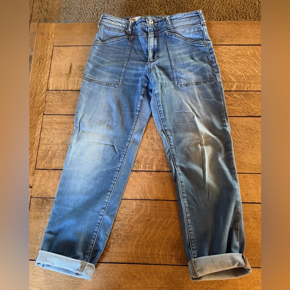 Pilcro and the Letterpress Slim Boyfriend Blue Jeans size 27